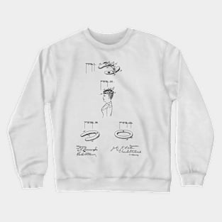 Gravity Helmet Vintage Patent Hand Drawing Crewneck Sweatshirt